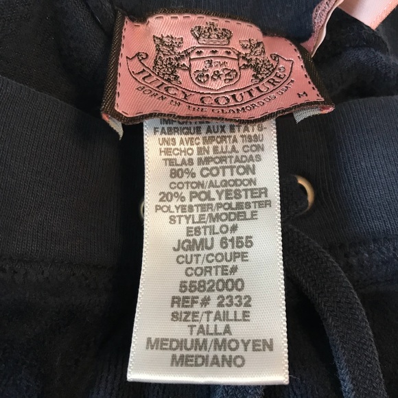 Juicy couture navy blue velvet pants. - Picture 3 of 3